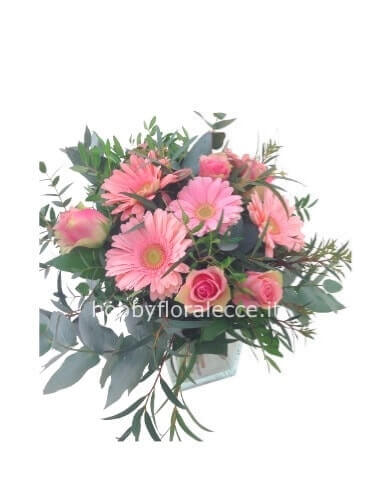Bouquet con tonalità del rosa